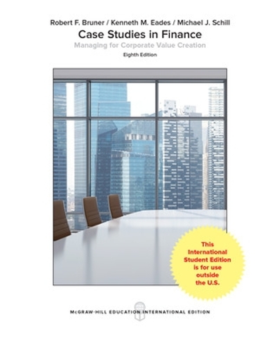 Бумажная книга «Case Studies in Finance», автор Роберт Брунер - фото №1