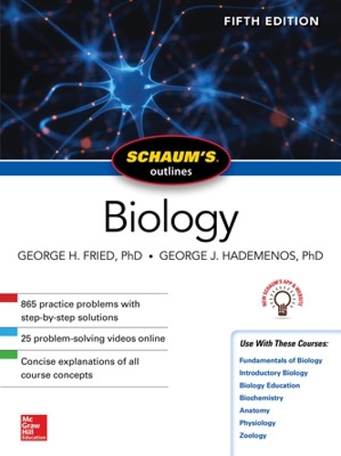 Бумажная книга «Schaum's Outline of Biology, Fifth Edition», авторов Джордж Фрид, Джордж Хадеменос - фото №1