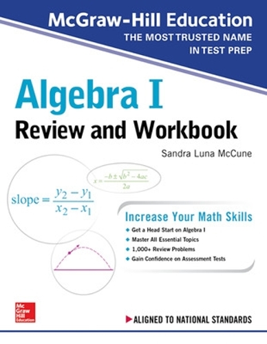 Паперова книга «McGraw-Hill Education Algebra I Review and Workbook», автор Сандра Луна Маккун - фото №1