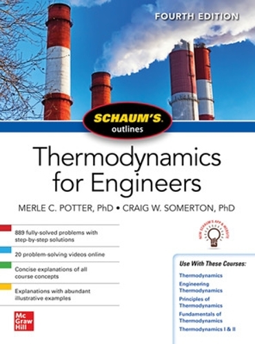 Бумажная книга «Schaums Outline of Thermodynamics for Engineers, Fourth Edition», авторов Крейг В. Сомертон, Мерл Поттер - фото №1