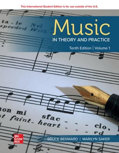 Бумажная книга «ISE Music in Theory and Practice Volume 1», автор Брюс Бенвард - фото №1