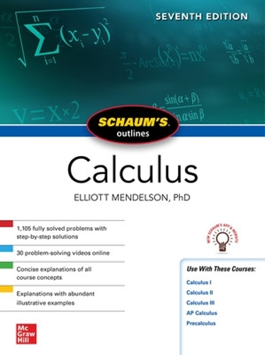 [object Object] «Schaum's Outline of Calculus, Seventh Edition», автор Эллиотт Мендельсон - фото №1