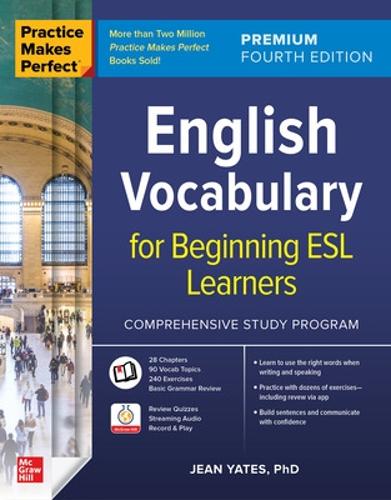 Паперова книга «Practice Makes Perfect: English Vocabulary for Beginning ESL Learners, Premium Fourth Edition», автор Джин Йейтс - фото №1