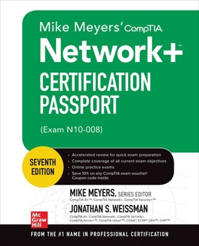 [object Object] «Mike Meyers' CompTIA Network+ Certification Passport, Seventh Edition (Exam N10-008)», авторів Джонатан Вайсман, Майк Мейерс - фото №1