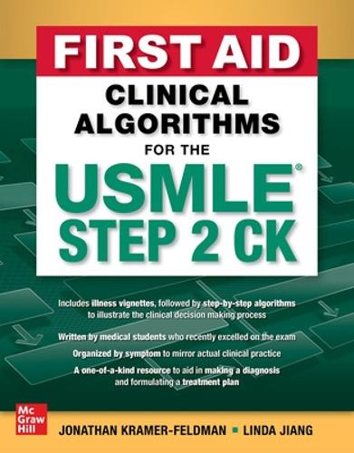 Паперова книга «First Aid Clinical Algorithms for the USMLE Step 2 CK», авторів Джонатан Крамер-Фельдман, Лінда Цзян - фото №1