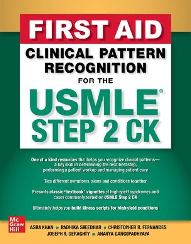 Паперова книга «First Aid Clinical Pattern Recognition for the USMLE Step 2 CK», авторів Ананья Гангопадх'яя, Асра Р. Хан, Крістофер Р. Фернандес, Джозеф Р. Герагті, Радхіка Срідхар - фото №1