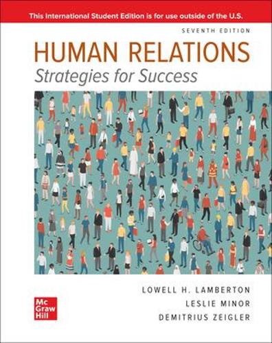Бумажная книга «Human Relations ISE», авторов Лесли Минор-Эванс, Лоуэлл Ламбертон - фото №1