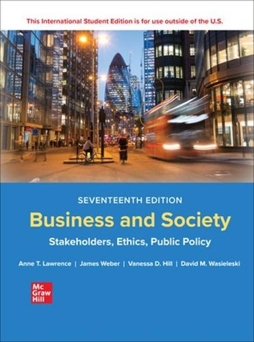 Бумажная книга «Business and Society: Stakeholders Ethics Public Policy ISE», авторов Энн Лоуренс, Джеймс Вебер - фото №1