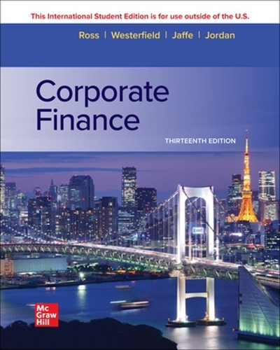 Паперова книга «Corporate Finance ISE», авторів Бредфорд Джордан, Джеффрі Яффе, Рендольф Вестерфілд, Стівен Росс - фото №1