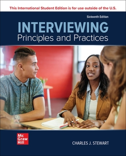 Паперова книга «Interviewing: Principles and Practices ISE», автор Чарльз Стюарт - фото №1