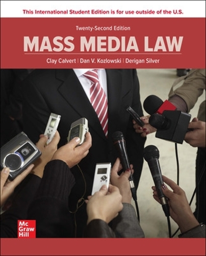 Паперова книга «Mass Media Law ISE», автор Дон Пембер - фото №1