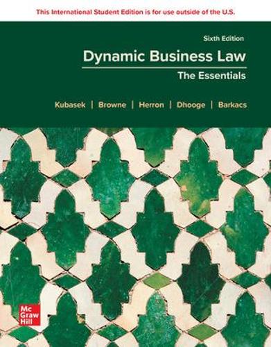 Бумажная книга «Dynamic Business Law: The Essentials ISE», авторов Даниэль Херрон, Линда Баркач, Люсьен Дхуге, М. Нил Браун, Нэнси Кубасек - фото №1