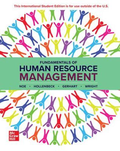 Бумажная книга «Fundamentals of Human Resource Management: 2024 Release ISE», авторов Барри Герхарт, Джон Холленбек, Патрик Райт, Раймонд Ноу - фото №1