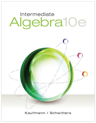 Паперова книга «Intermediate Algebra», автор Джером Кауфман - фото №1