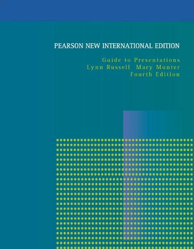 Бумажная книга «Guide to Presentations: Pearson New International Edition», авторов Линн Рассел, Мэри Мантер - фото №1