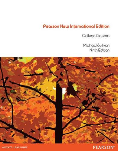 Бумажная книга «College Algebra: Pearson New International Edition», автор Майкл Салливан - фото №1