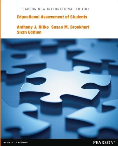 Бумажная книга «Educational Assessment of Students: Pearson New International Edition», автор Сьюзен М. Брукхарт - фото №1