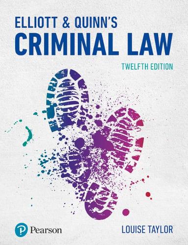 Паперова книга «Elliott & Quinn's Criminal Law», автор Луїза Тейлор - фото №1