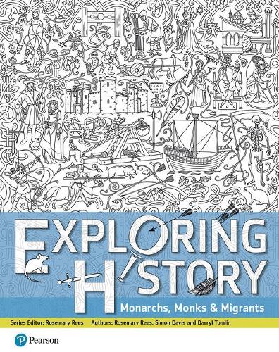 Паперова книга «Exploring History Student Book 1: Monarchs, Monks and Migrants», авторів Дерріл Томлін, Розмарі Різ, Саймон Девіс - фото №1