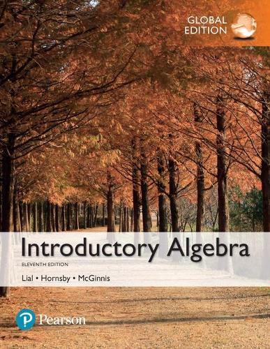 Бумажная книга «Introductory Algebra, Global Edition», авторов Джон Хорнсби, Мардж Лиал, Терри МакГиннис - фото №1