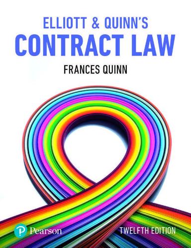 Бумажная книга «Elliott & Quinn's Contract Law», авторов Кэтрин Эллиотт, Фрэнсис Куинн - фото №1