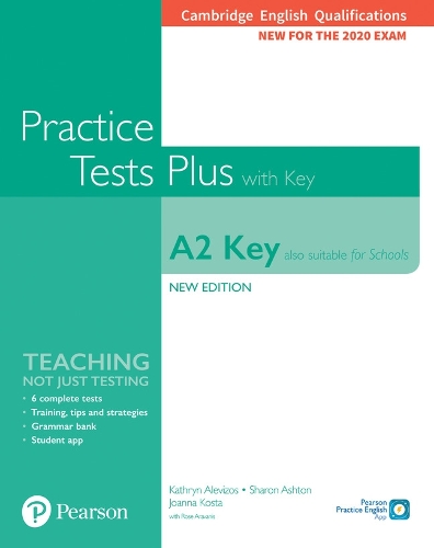 [object Object] «Cambridge English Qualifications: A2 Key (Also suitable for Schools) Practice Tests Plus with key», авторів Кетрин Алевізос, Розмарі Араваніс, Шерон Ештон - фото №1