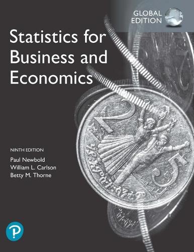 Бумажная книга «Statistics for Business and Economics, Global Edition», авторов Бетти Торн, Пол Ньюболд, Уильям Карлсон - фото №1