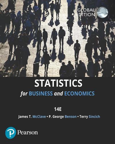 [object Object] «Statistics for Business & Economics, Global Edition», авторів Джеймс Т. Макклейв, П. Джордж Бенсон, Террі Сінчіч - фото №1