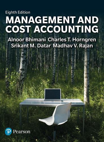 Паперова книга «Management and Cost Accounting», авторів Алнур Бхімані, Чарльз Хорнгрен, Мадхав В. Раджан, Срікант М. Датар - фото №1