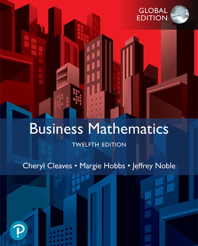 Бумажная книга «Business Math -- Global Edition», авторов Шерил Кливс, Джеффри Нобл, Марджи Хоббс - фото №1