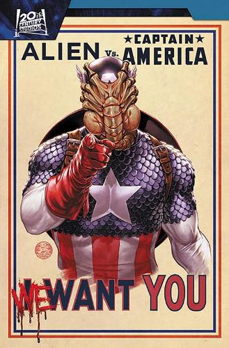 Бумажная книга «Alien vs. Captain America», автор Франк Тиери - фото №1