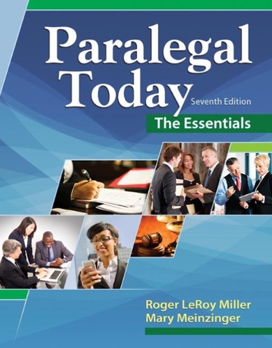 Паперова книга «Paralegal Today: The Essentials», автор Роджер Міллер - фото №1