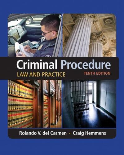 Бумажная книга «Criminal Procedure: Law and Practice», авторов Крейг Хемменс, Роландо дель Кармен - фото №1