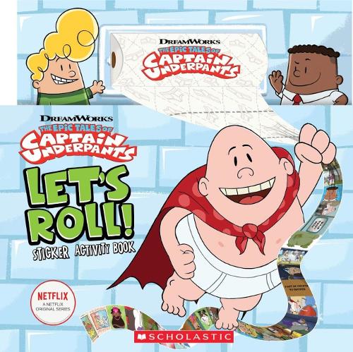 Бумажная книга «Let's Roll! Sticker Activity Book (Captain Underpants TV)», автор Хоуи Дьюин - фото №1