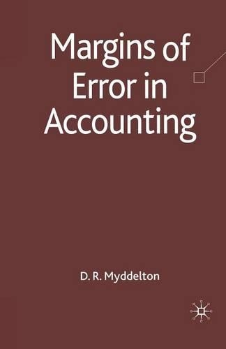 Бумажная книга «Margins of Error in Accounting», автор Д. Мидделтон - фото №1