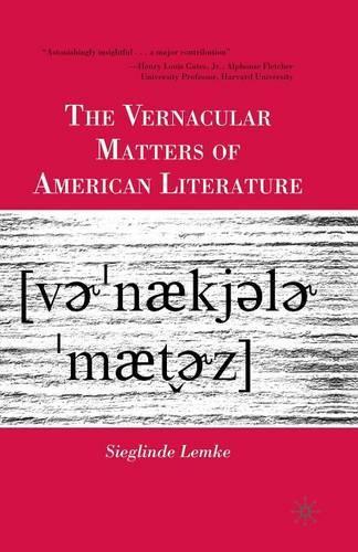 Бумажная книга «The Vernacular Matters of American Literature», автор С. Лемке - фото №1