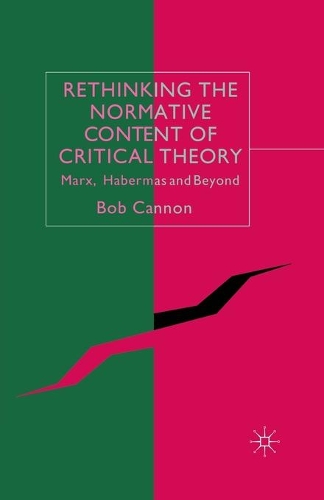Паперова книга «Rethinking the Normative Content of Critical Theory: Marx, Habermas and Beyond», автор Б. Кеннон - фото №1