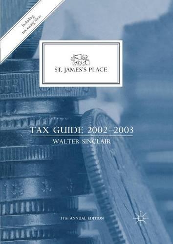 Бумажная книга «St. James’s Place Tax Guide 2002–2003», автор У. Синклер - фото №1