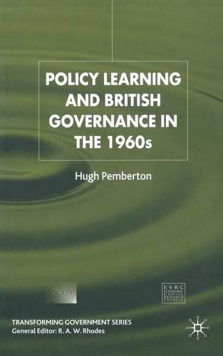 Паперова книга «Policy Learning and British Governance in the 1960s», автор Х'ю Пембертон - фото №1
