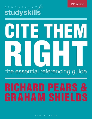 Бумажная книга «Cite Them Right: The Essential Referencing Guide», авторов Грэм Шилдс, Ричард Пирс - фото №1