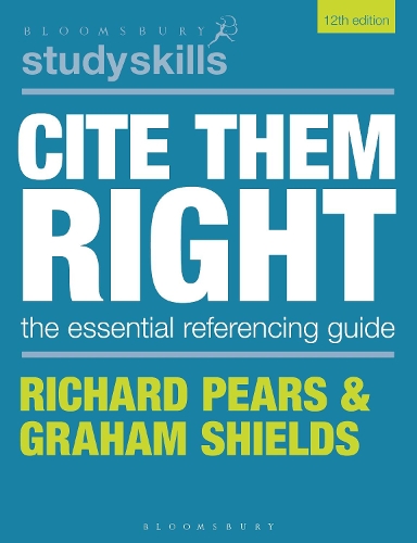 Бумажная книга «Cite Them Right», авторов Грэм Шилдс, Ричард Пирс - фото №1