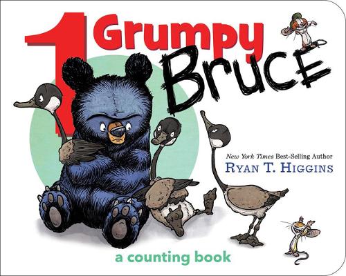 Бумажная книга «1 Grumpy Bruce: A Counting Board Book», автор Райан Т. Хиггинс - фото №1