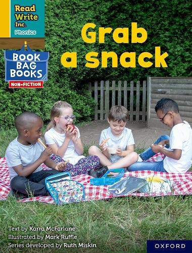 Бумажная книга «Read Write Inc. Phonics: Grab a snack (Yellow Set 5 NF Book Bag Book 4)», автор Карра Макфарлейн - фото №1