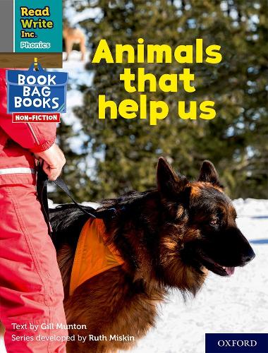Бумажная книга «Read Write Inc. Phonics: Animals that help us (Grey Set 7 NF Book Bag Book 1)», автор Джилл Мантон - фото №1