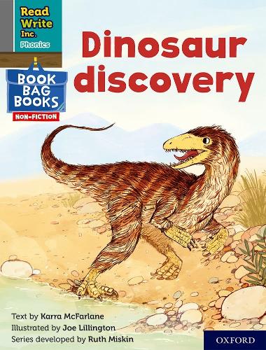 Бумажная книга «Read Write Inc. Phonics: Dinosaur discovery (Grey Set 7 NF Book Bag Book 12)», автор Карра Макфарлейн - фото №1