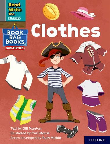 Бумажная книга «Read Write Inc. Phonics: Clothes (Grey Set 7 NF Book Bag Book 13)», автор Джилл Мантон - фото №1