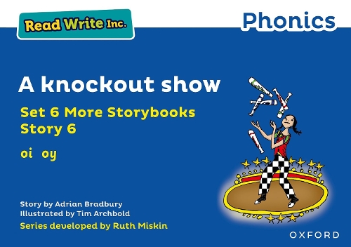 Бумажная книга «Read Write Inc. Phonics: A knockout show (Blue Set 6A Storybook 6)», автор Адриан Бредбери - фото №1
