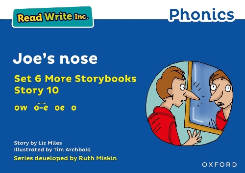 Бумажная книга «Read Write Inc. Phonics: Joe's nose (Blue Set 6A Storybook 10)», автор Лиз Майлз - фото №1