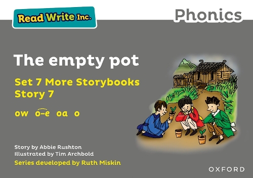 Бумажная книга «Read Write Inc. Phonics: The empty pot (Grey Set 7A Storybook 7)», автор Эбби Раштон - фото №1