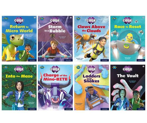Бумажная книга «Project X CODE: White and Lime Book Bands, Oxford Levels 10 and 11: Sky Bubble and Maze Craze, Mixed Pack of 8», авторов Эбби Раштон, Элен Калдекотт, Гарет П. Джонс - фото №1
